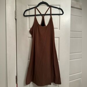 Outdoor Voices Exercise Dress in Brown, Size Medium